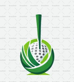 Golftee und Ball